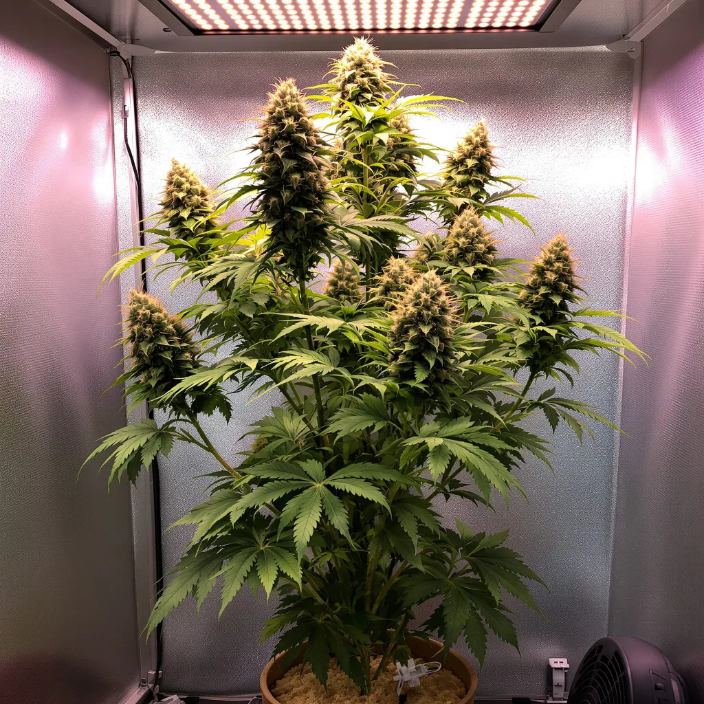 Cinex cannabis plant in flowering stage — 120-180 cm feminised