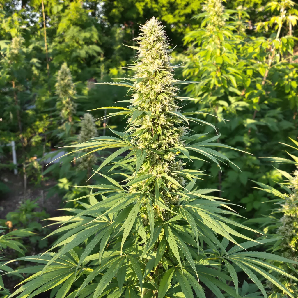 Citrus Sap 20% indica / 80% sativa flower with visible trichomes