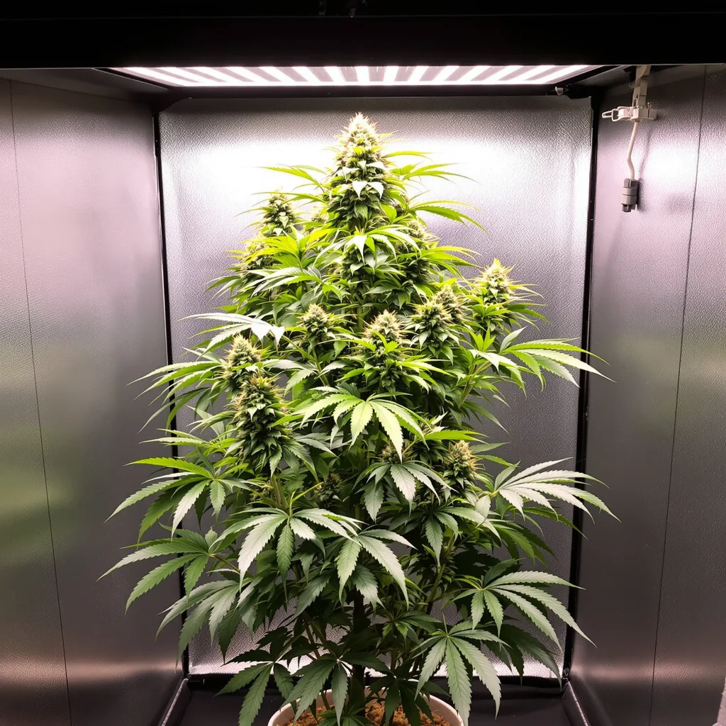 Clementine cannabis plant in flowering stage — 150-200 cm feminised