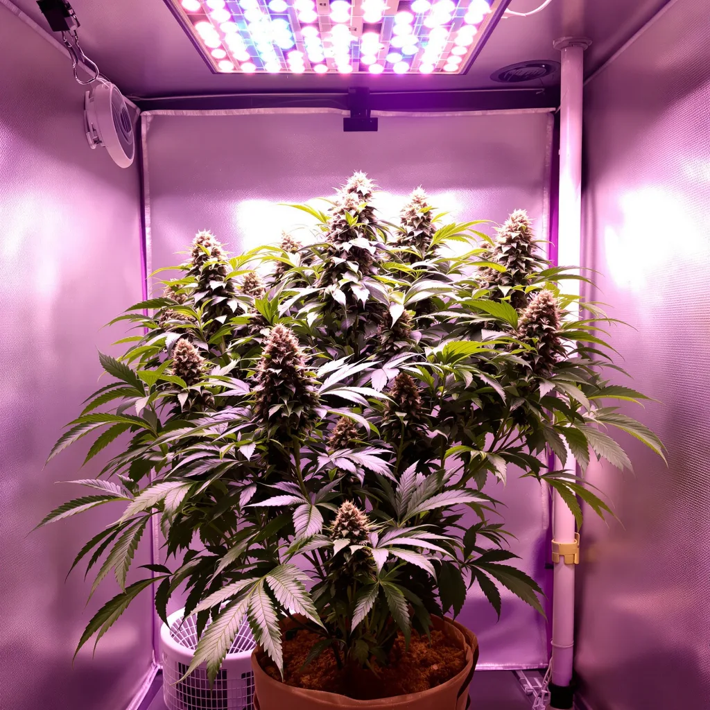 Cluster Bomb cannabis plant in flowering stage — 90-140 cm feminised