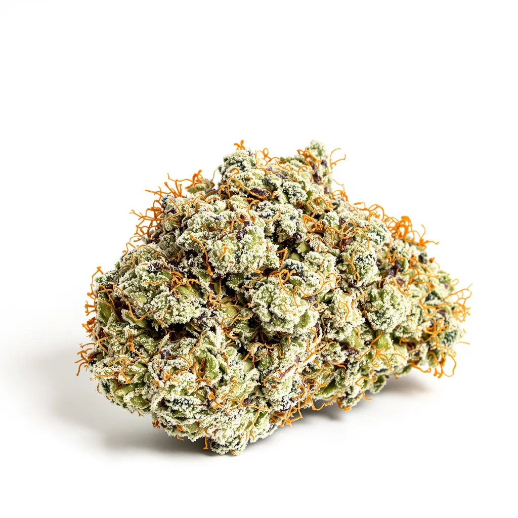 Colombian Gold 40% indica / 60% sativa flower with visible trichomes
