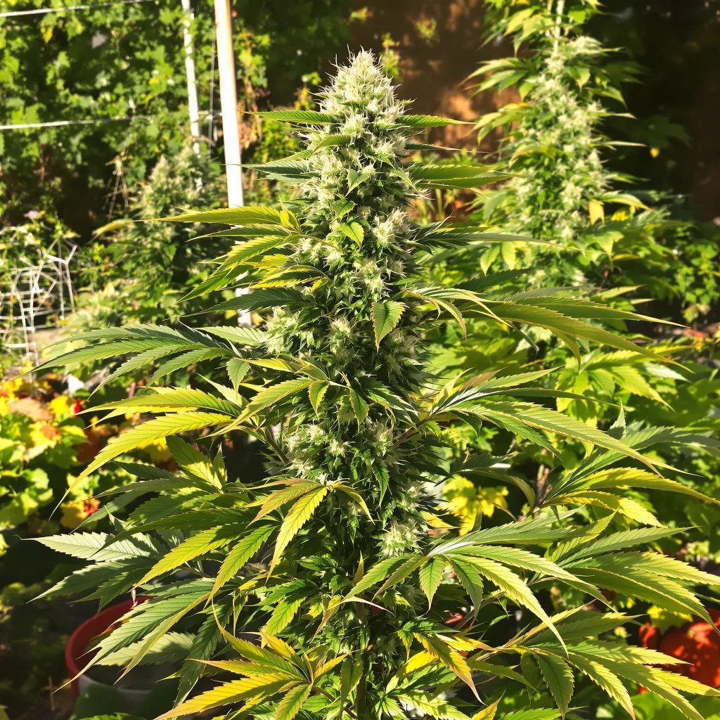 Colombian Gold 40% indica / 60% sativa flower with visible trichomes