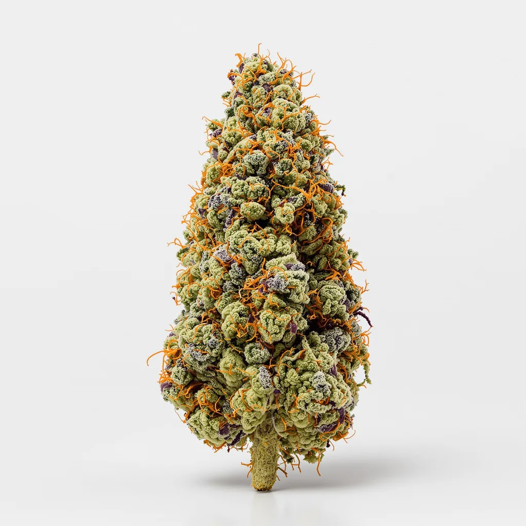Colombian Gold 40% indica / 60% sativa flower with visible trichomes