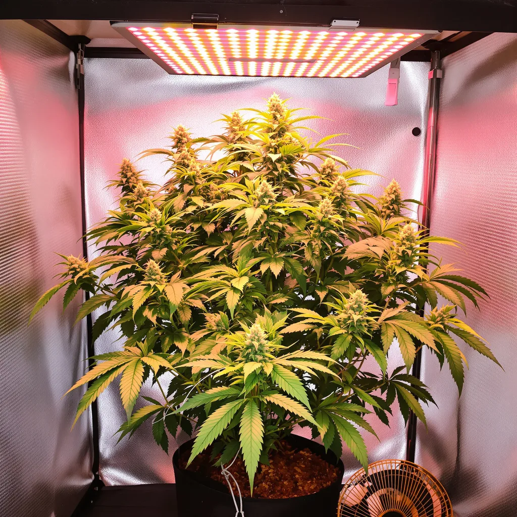 Confidential Cheese cannabis plant in flowering stage — 90-130 cm feminised