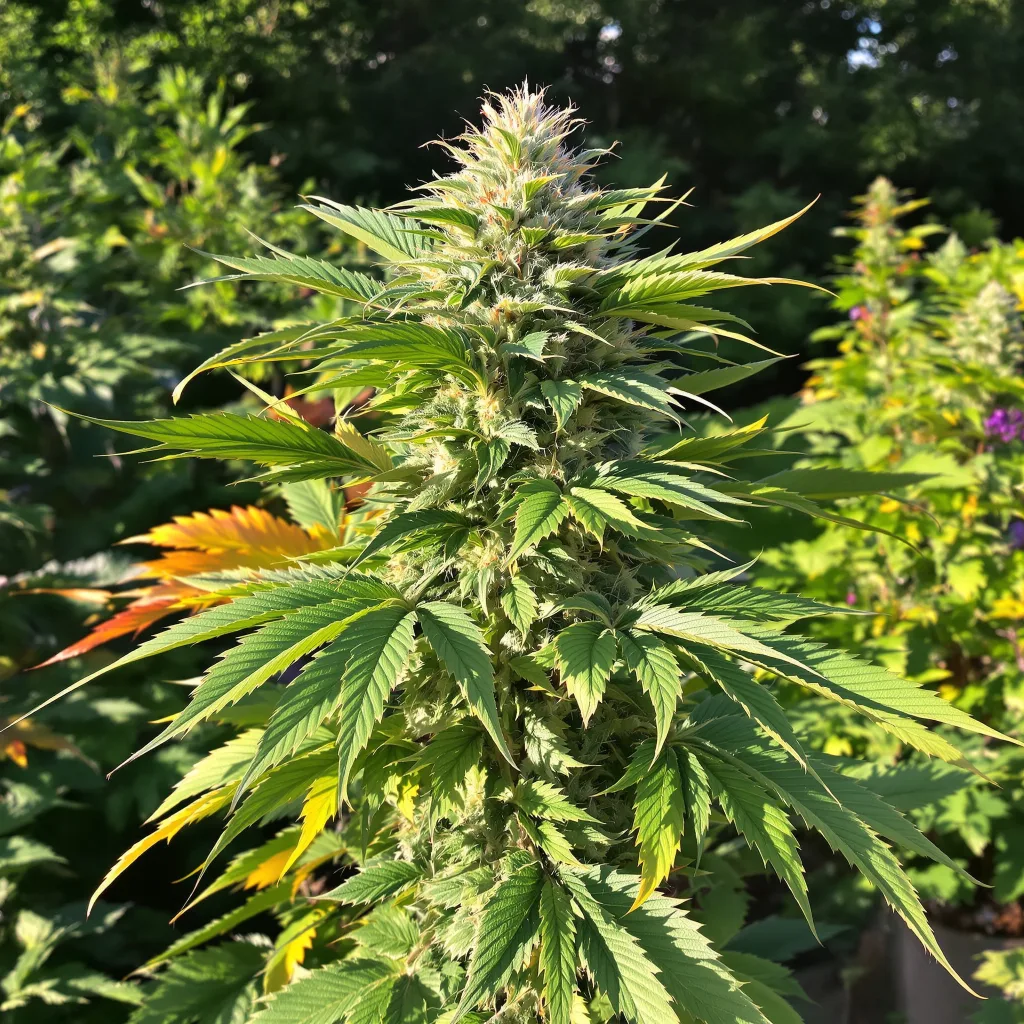 Confidential Cheese 73% indica / 27% sativa flower with visible trichomes