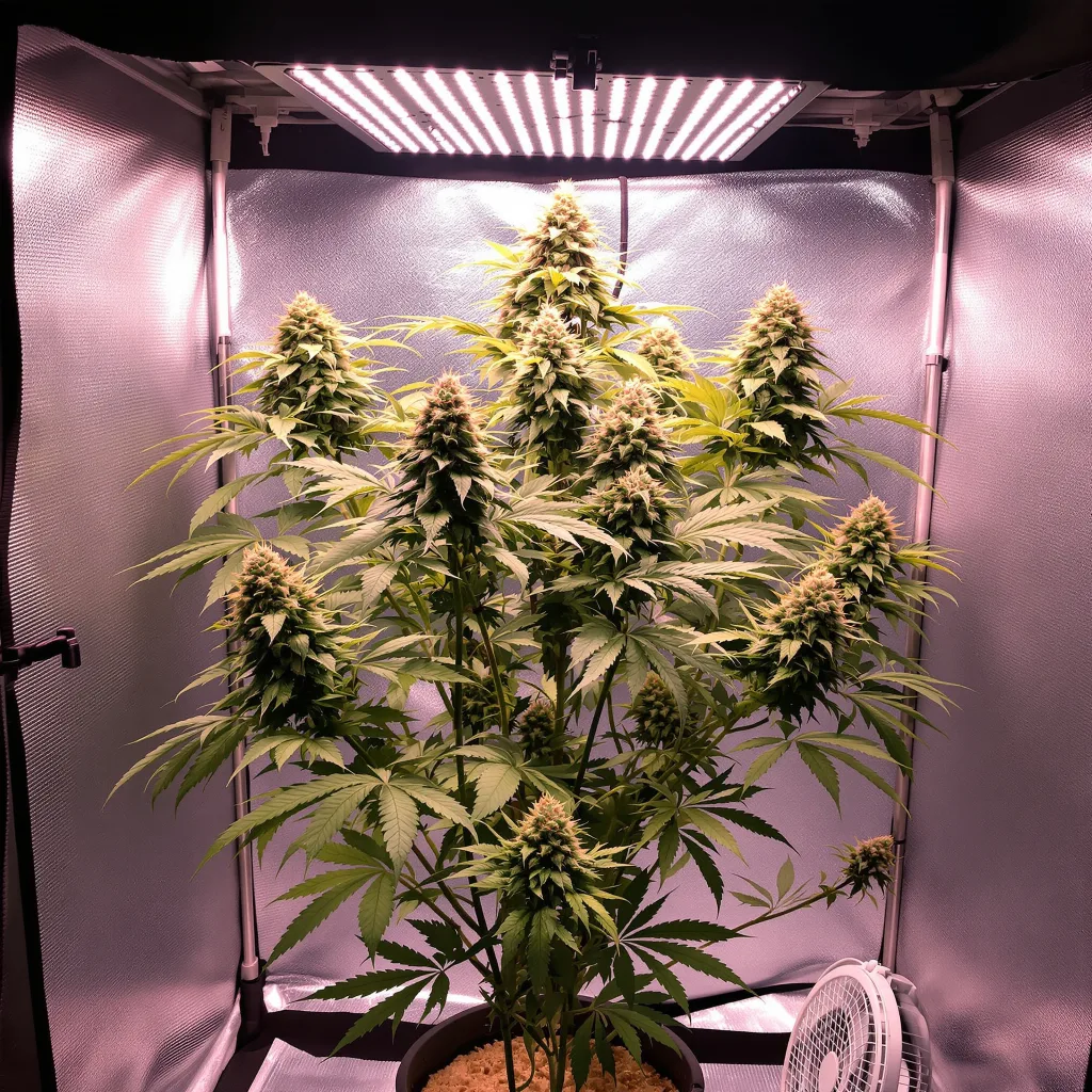 Cookie Wreck cannabis plant in flowering stage — 60-100 cm autoflower