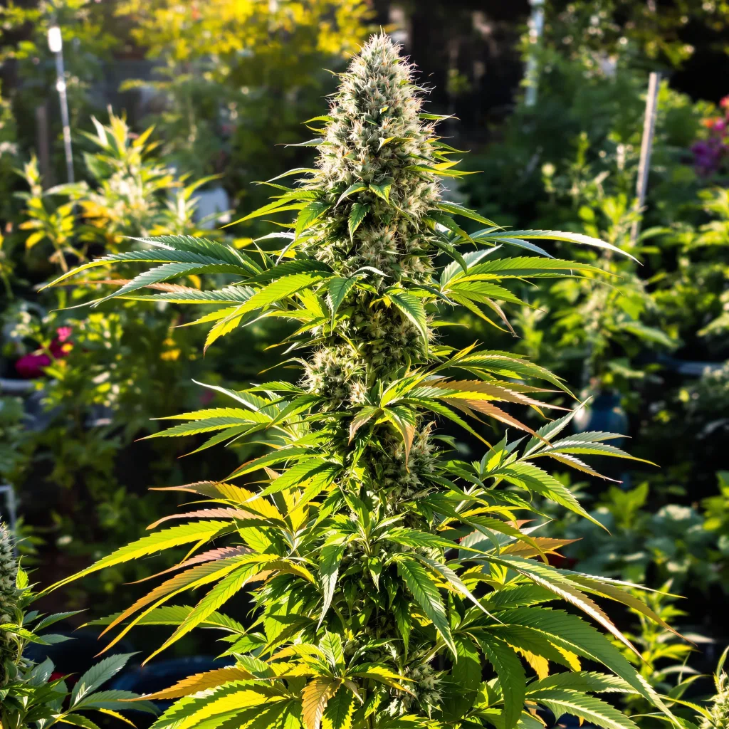 Cookies and Cream 52% indica / 48% sativa flower with visible trichomes