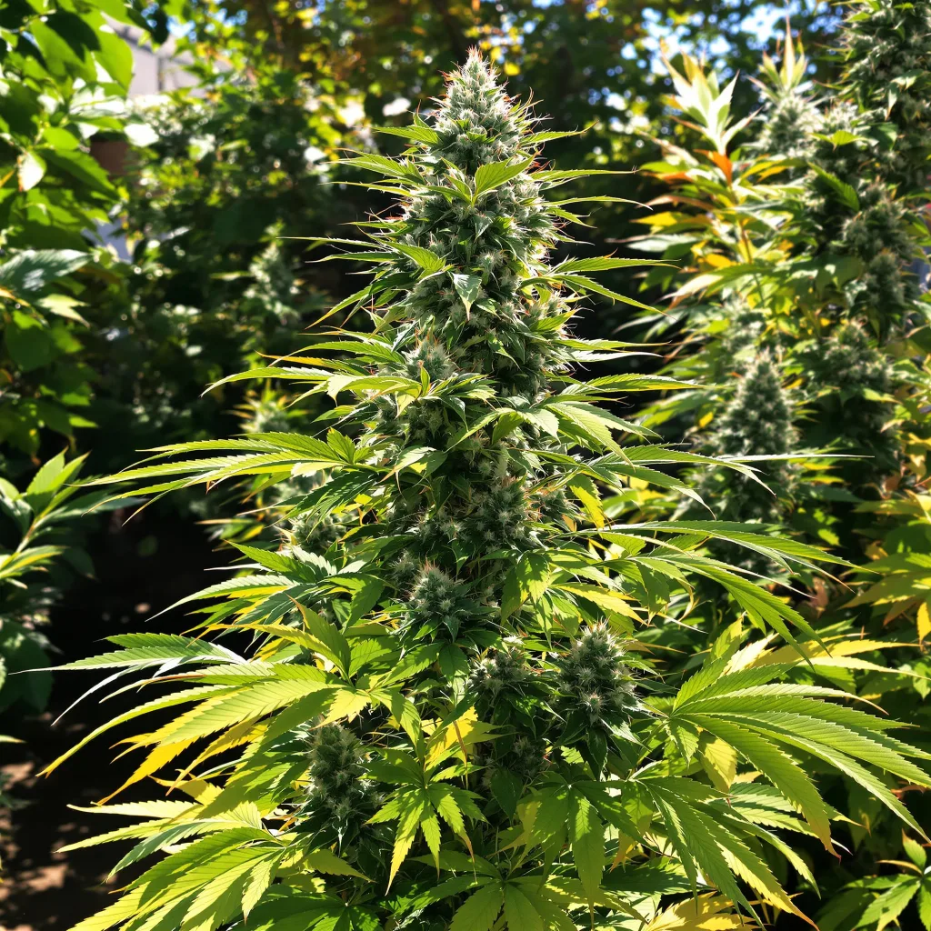 Cookies Gelato 41% indica / 59% sativa flower with visible trichomes