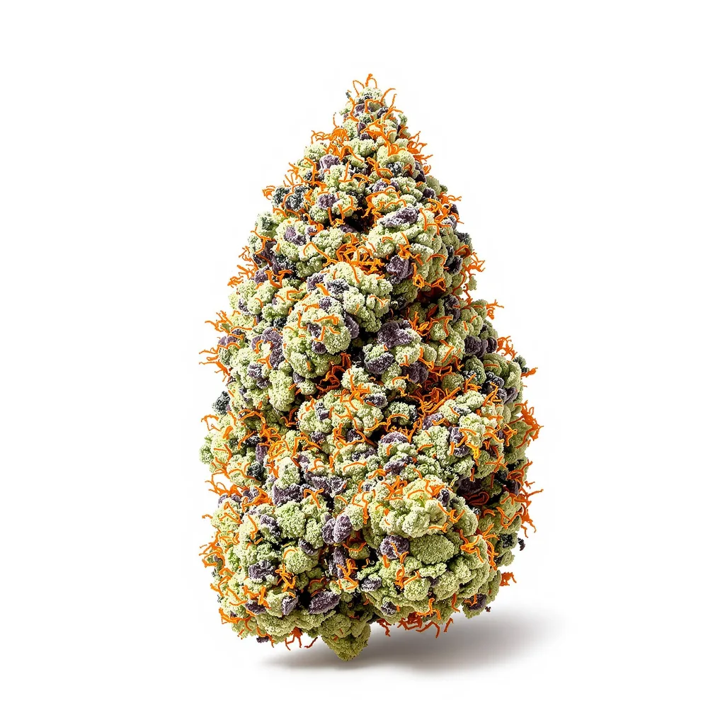 Copper Kush 44% indica / 56% sativa flower with visible trichomes