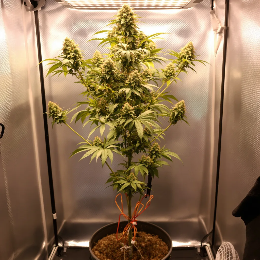 Cotton Candy Kush cannabis plant in flowering stage — 60-100 cm autoflower