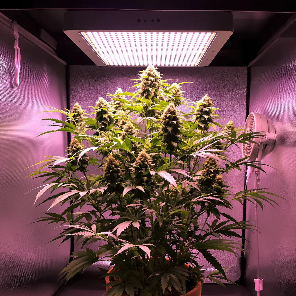 Cream Caramel cannabis plant in flowering stage — 90-130 cm feminised