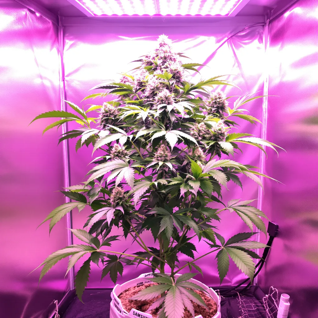 Cream cannabis plant in flowering stage — 90-130 cm feminised