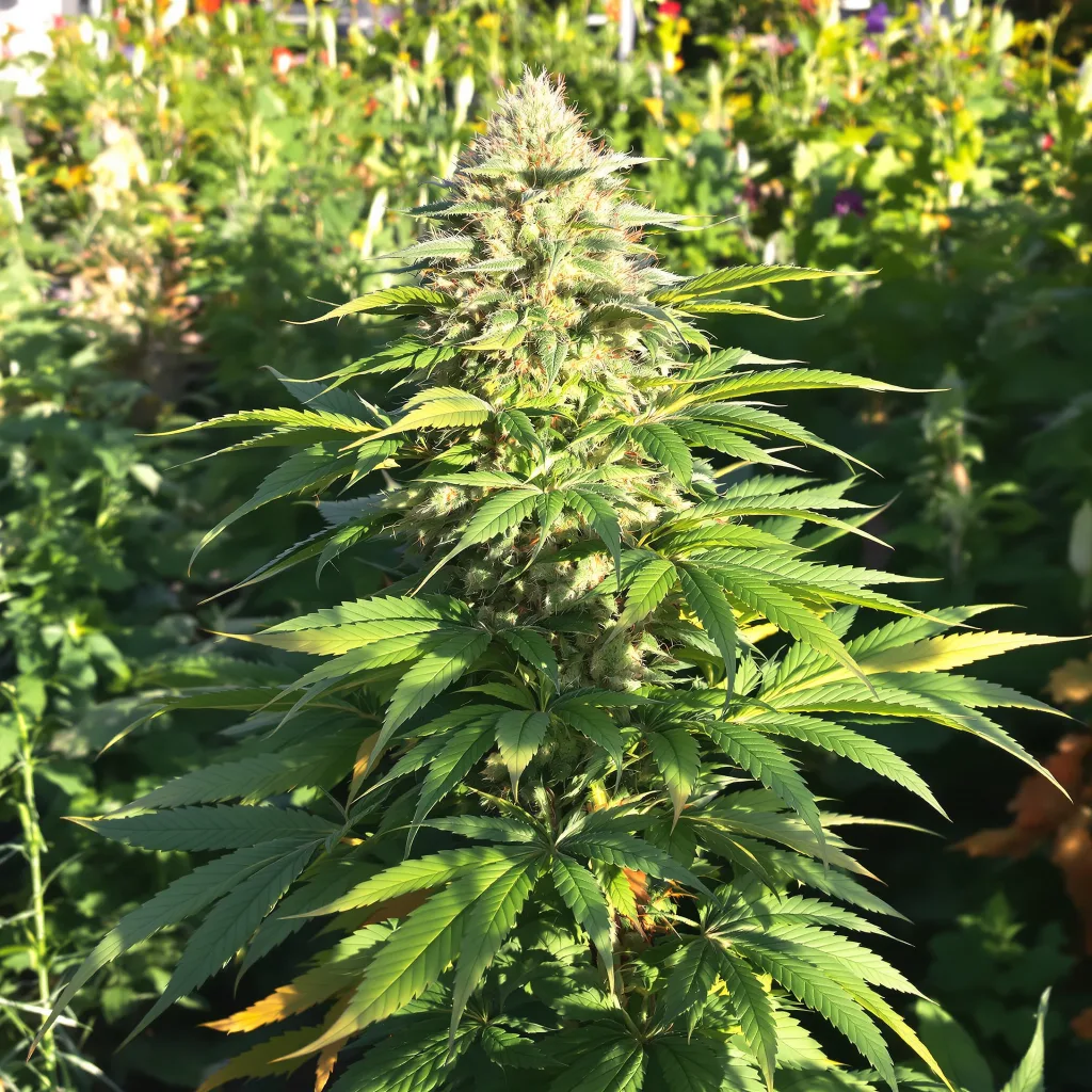 Critical Bilbo 72% indica / 28% sativa flower with visible trichomes