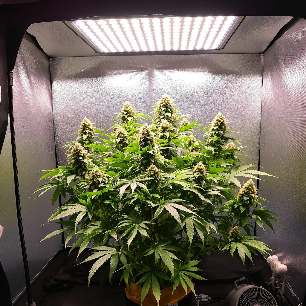 Critical Purple cannabis plant in flowering stage — 150 cm autoflower