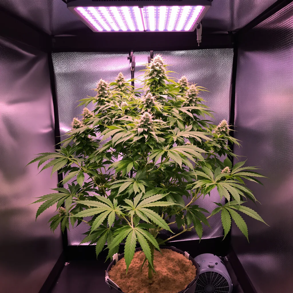 Critical Purple cannabis plant in flowering stage — 90-130 cm feminised