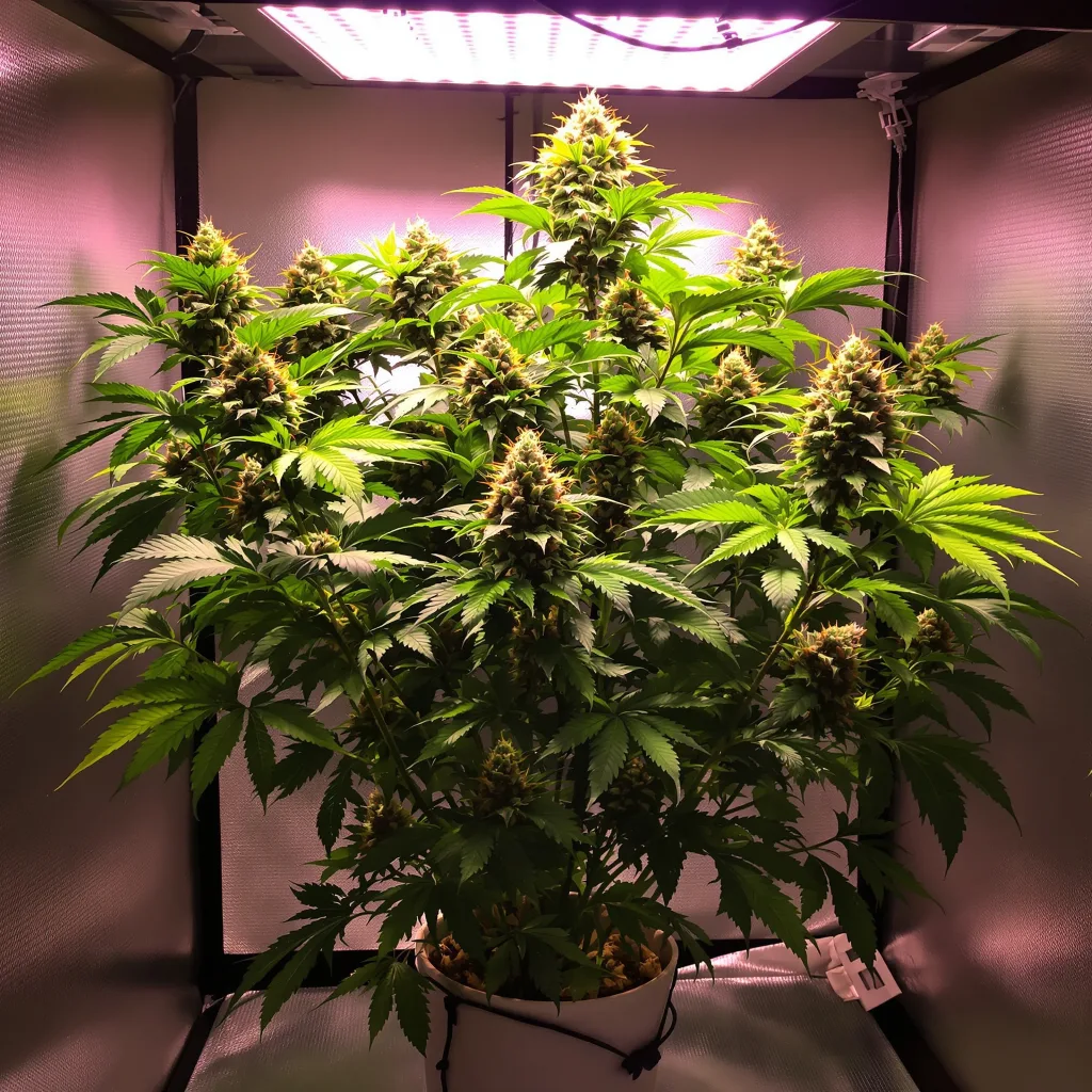 Crouching Tiger Hidden Alien cannabis plant in flowering stage — 60-100 cm autoflower