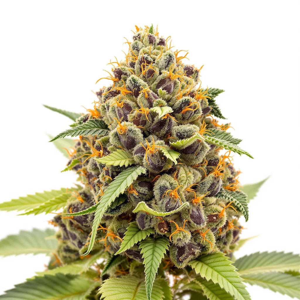 Crouching Tiger Hidden Alien 82% indica / 18% sativa flower with visible trichomes