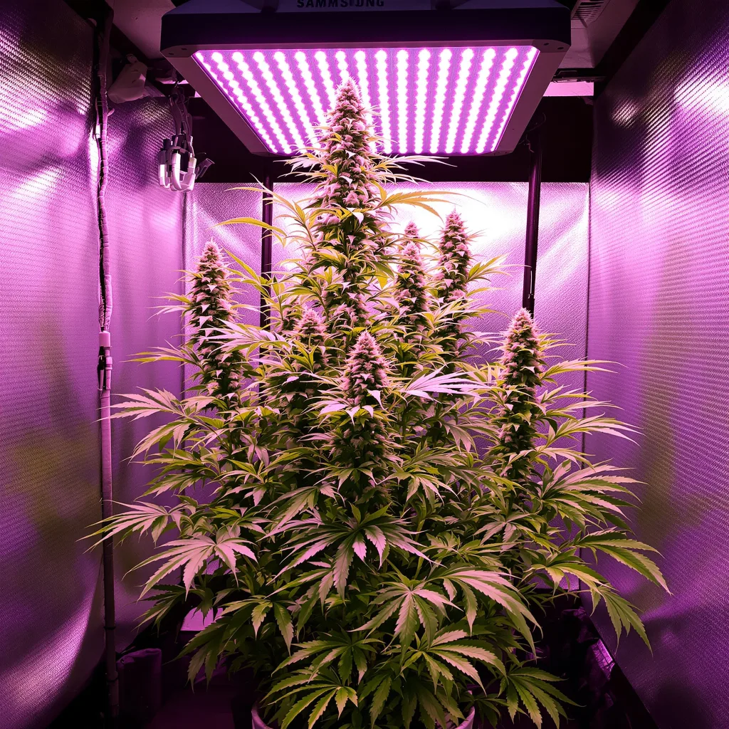 Crystal Coma cannabis plant in flowering stage — 150-200 cm feminised