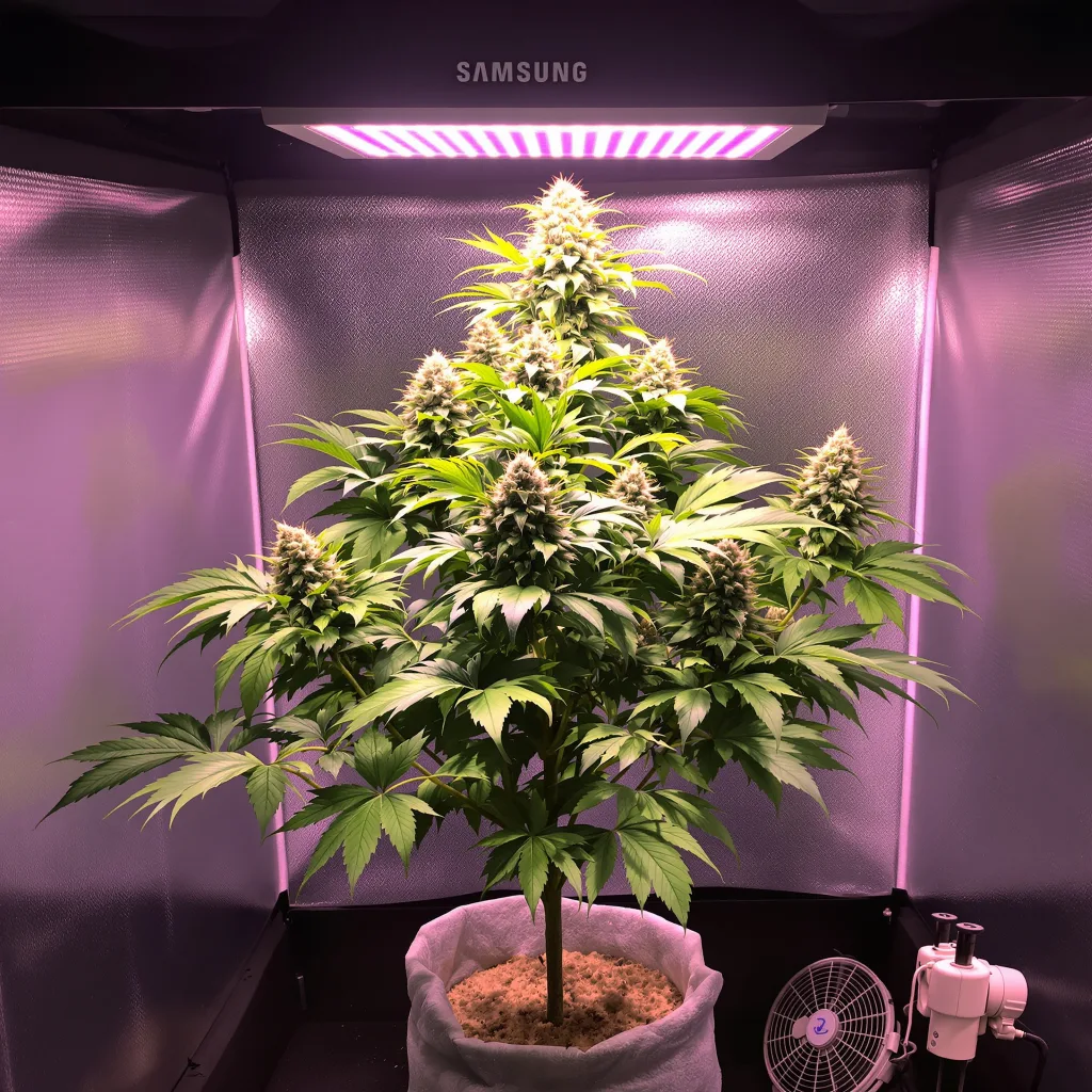 Crystal cannabis plant in flowering stage — 150 cm feminised