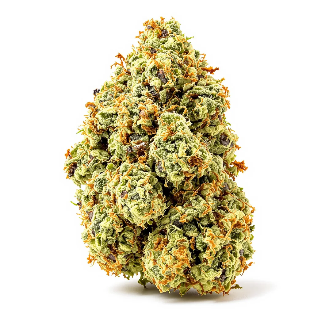 Dance World CBD 57% indica / 43% sativa flower with visible trichomes