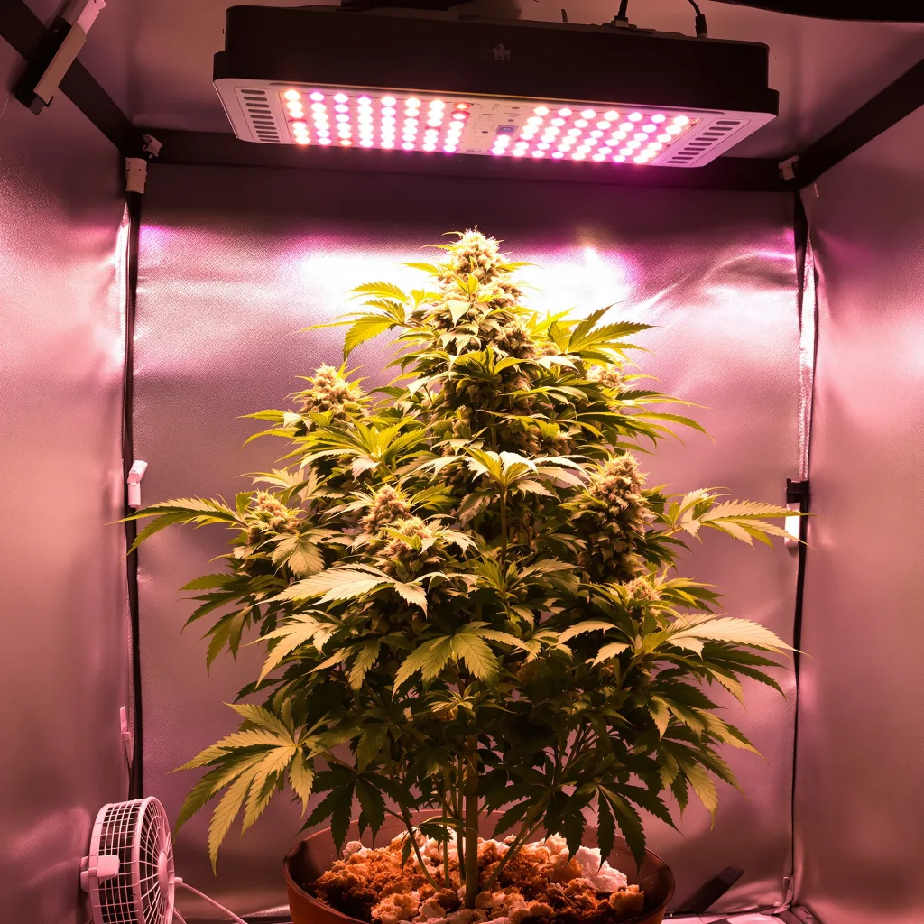 Dank Schrader cannabis plant in flowering stage — 90-130 cm feminised