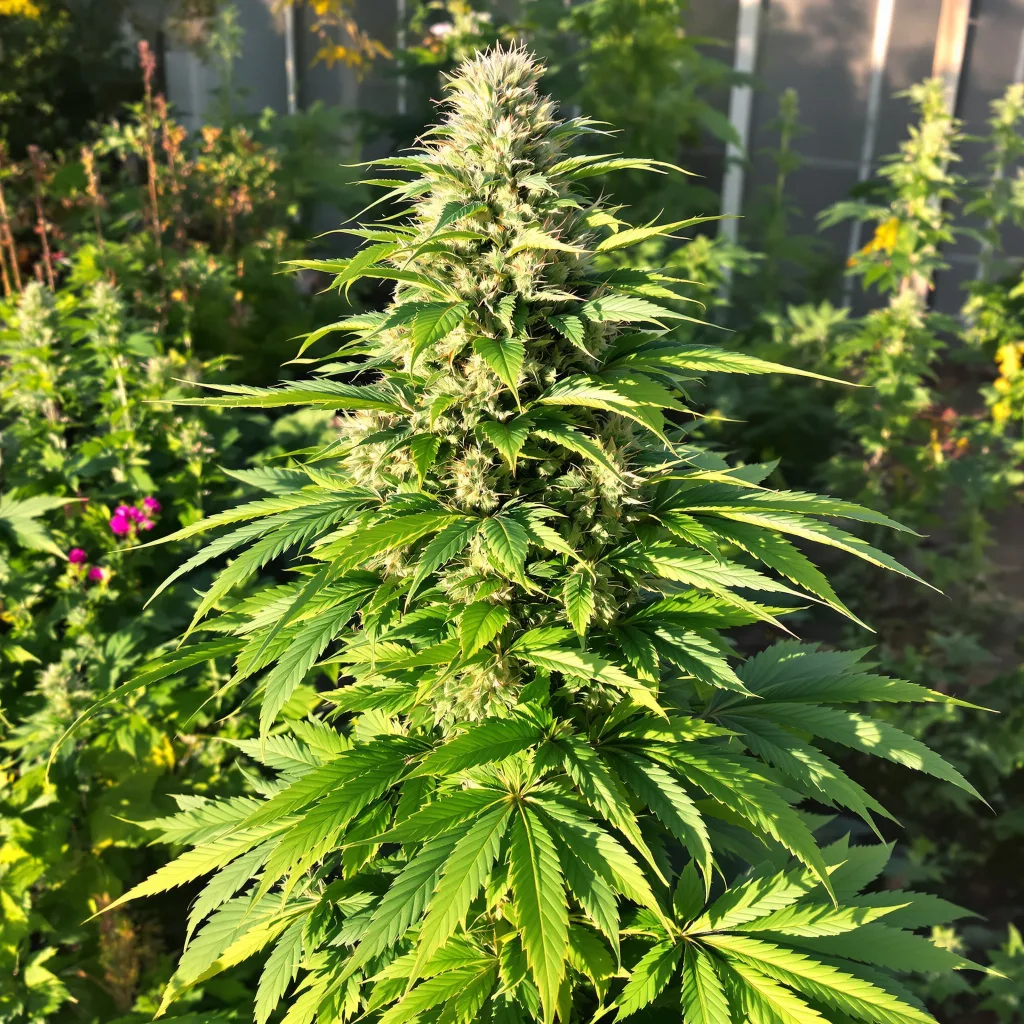 Danky Doodle 86% indica / 14% sativa flower with visible trichomes