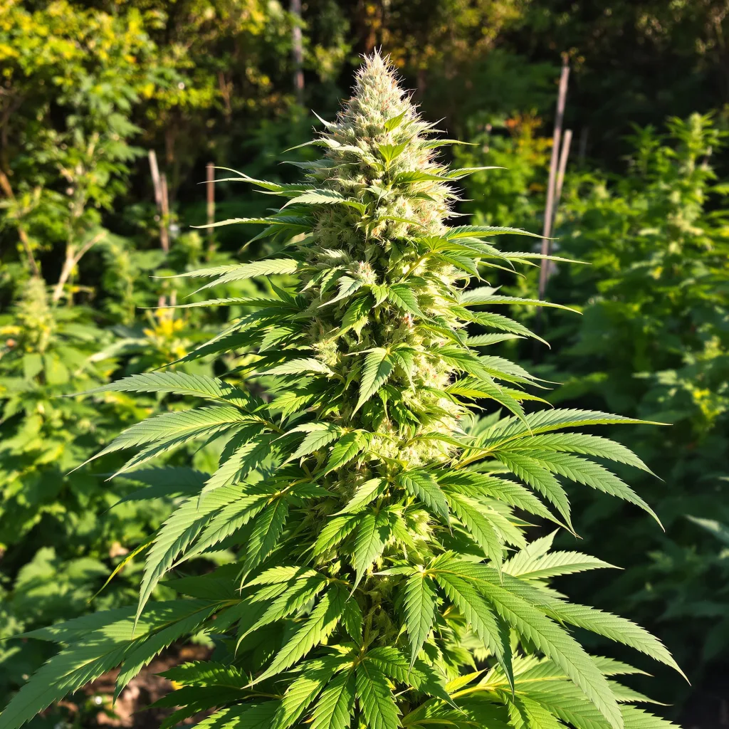Dark Side of the Moon 86% indica / 14% sativa flower with visible trichomes