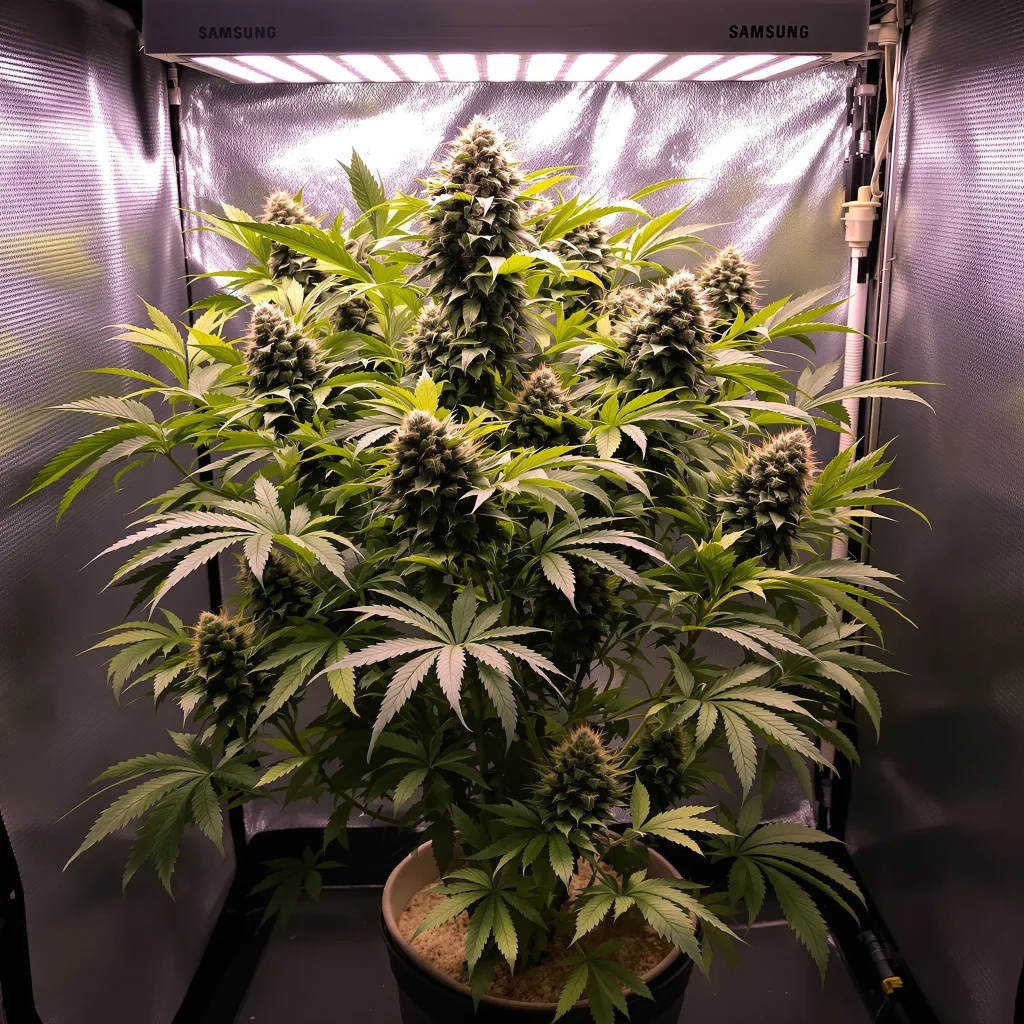 Dawgfather OG cannabis plant in flowering stage — 90-130 cm feminised