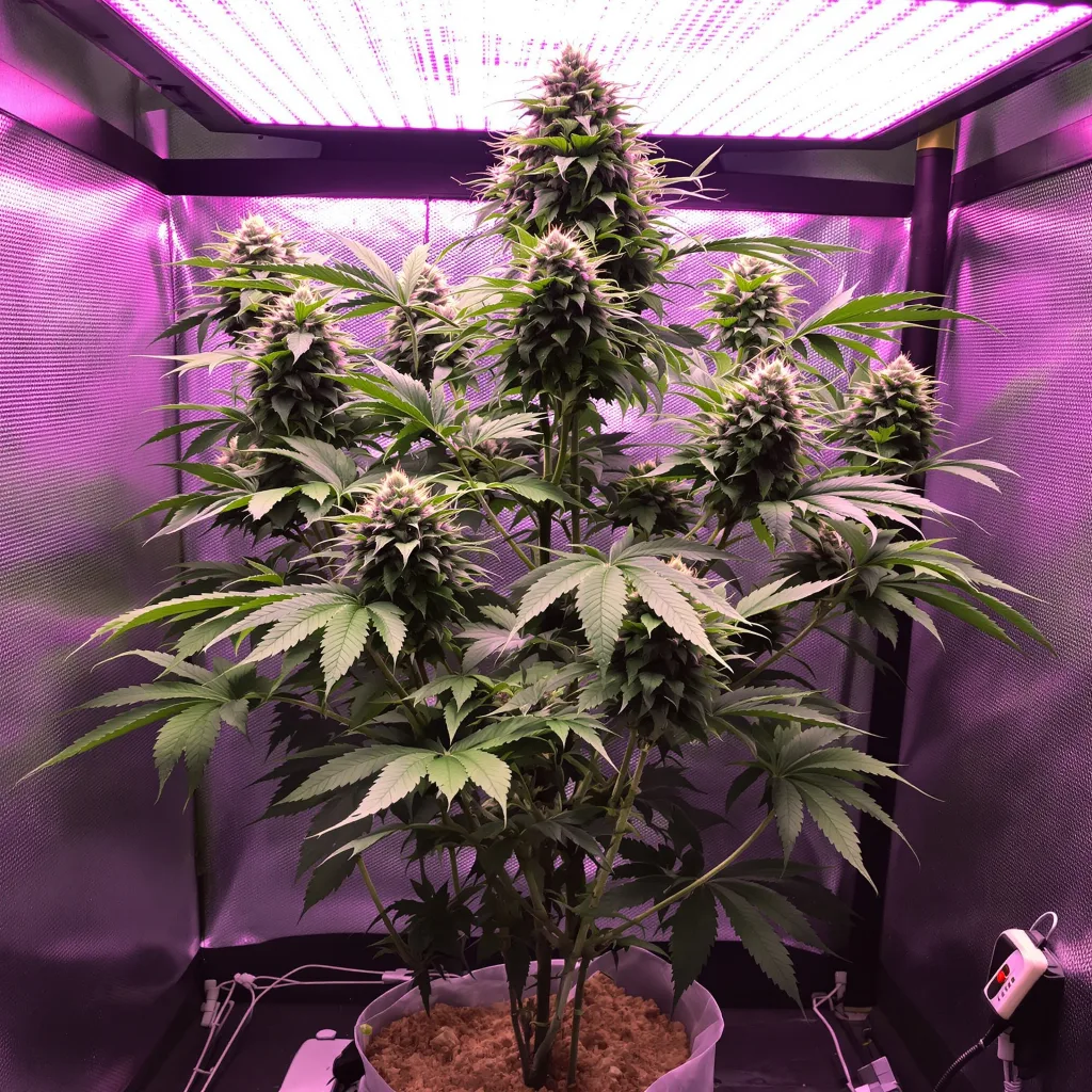 Death Bubba cannabis plant in flowering stage — 90-130 cm feminised