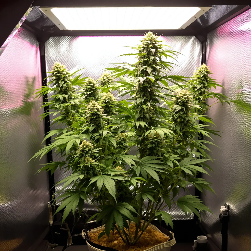Deep Purple cannabis plant in flowering stage — 90-130 cm feminised