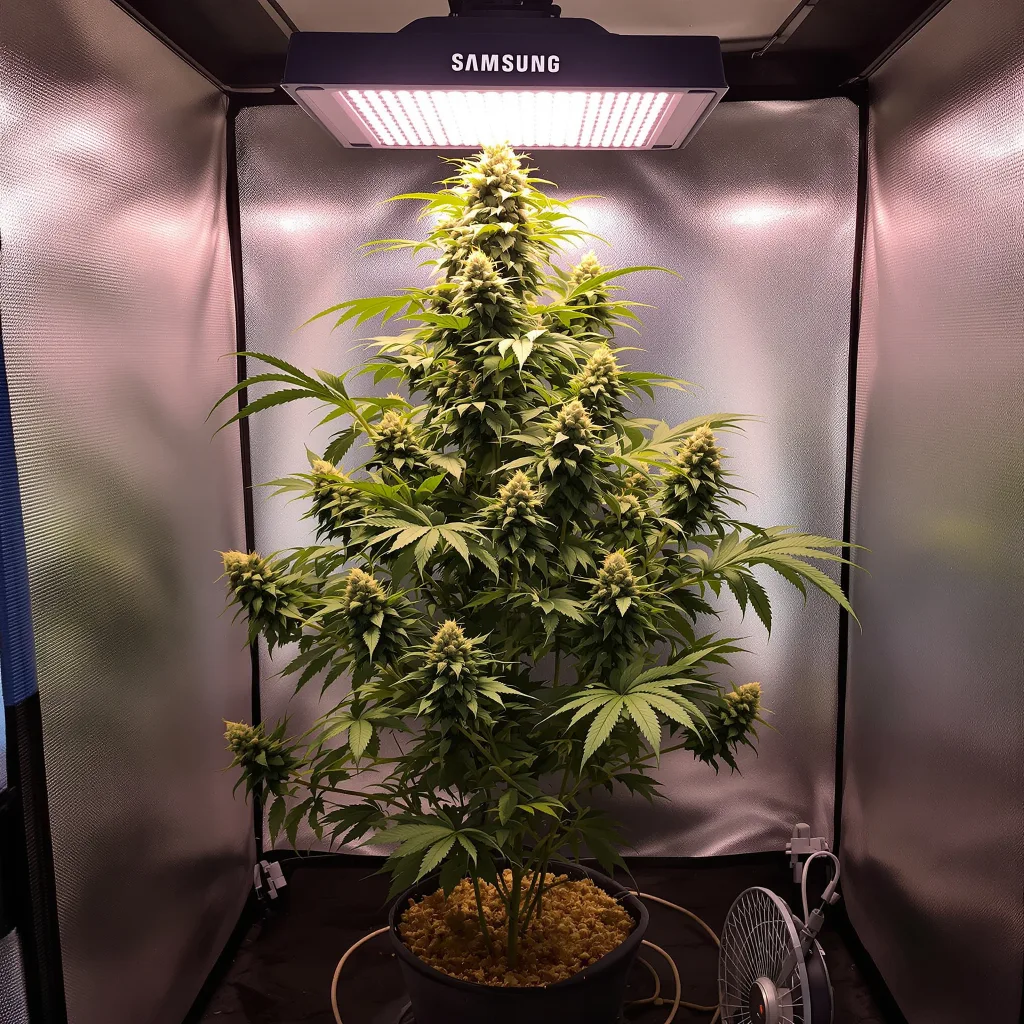 Diablo cannabis plant in flowering stage — 120-180 cm feminised