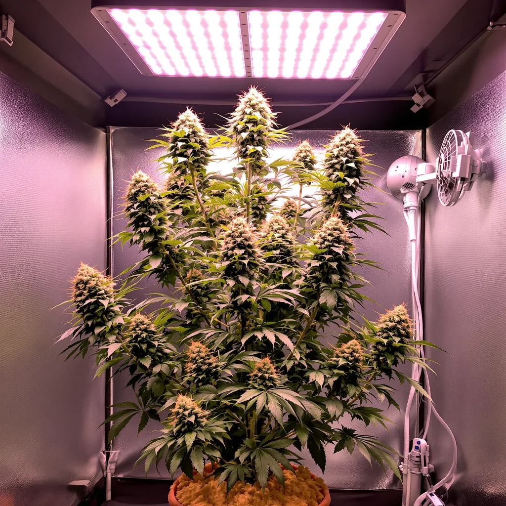 Diamond Valley Kush cannabis plant in flowering stage — 120-180 cm feminised