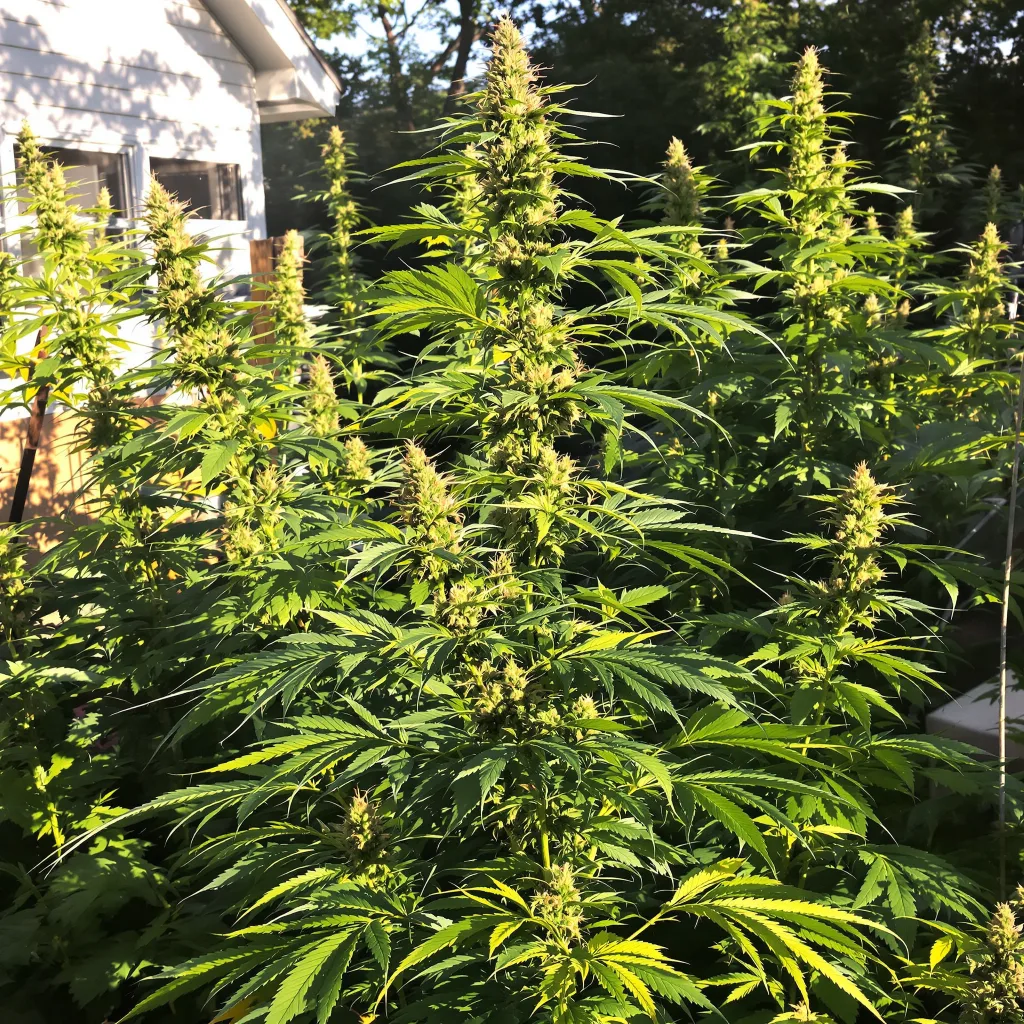 Diesel Power 5% indica / 95% sativa flower with visible trichomes