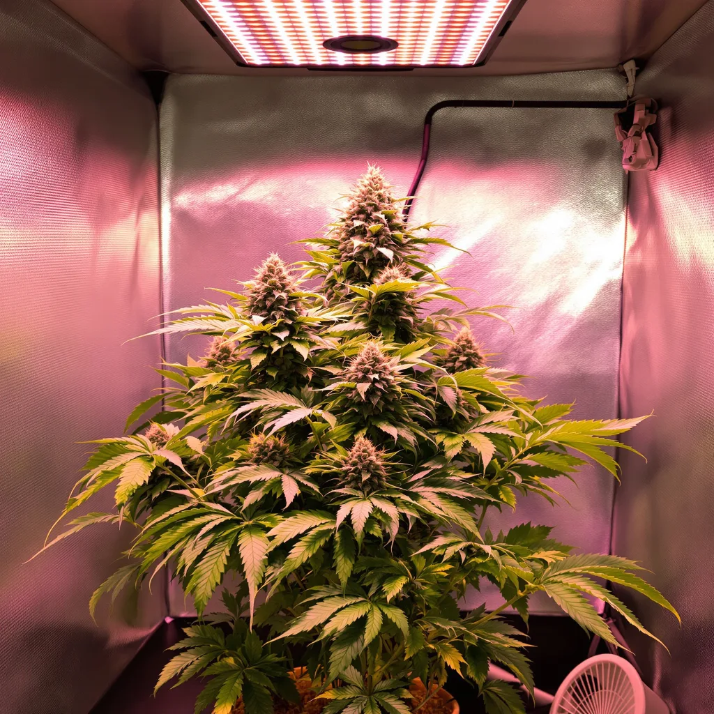 Dinachem cannabis plant in flowering stage — 90-130 cm feminised