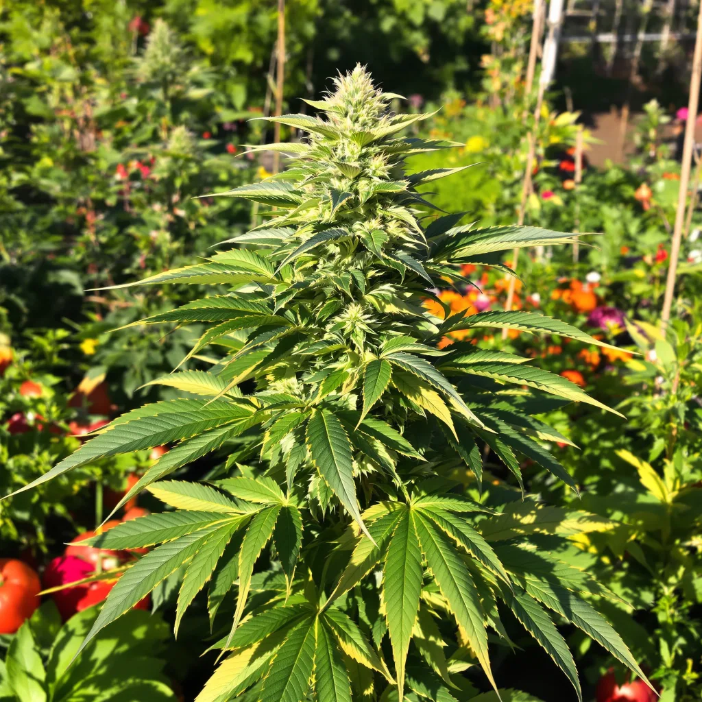 Disney Blue 78% indica / 22% sativa flower with visible trichomes