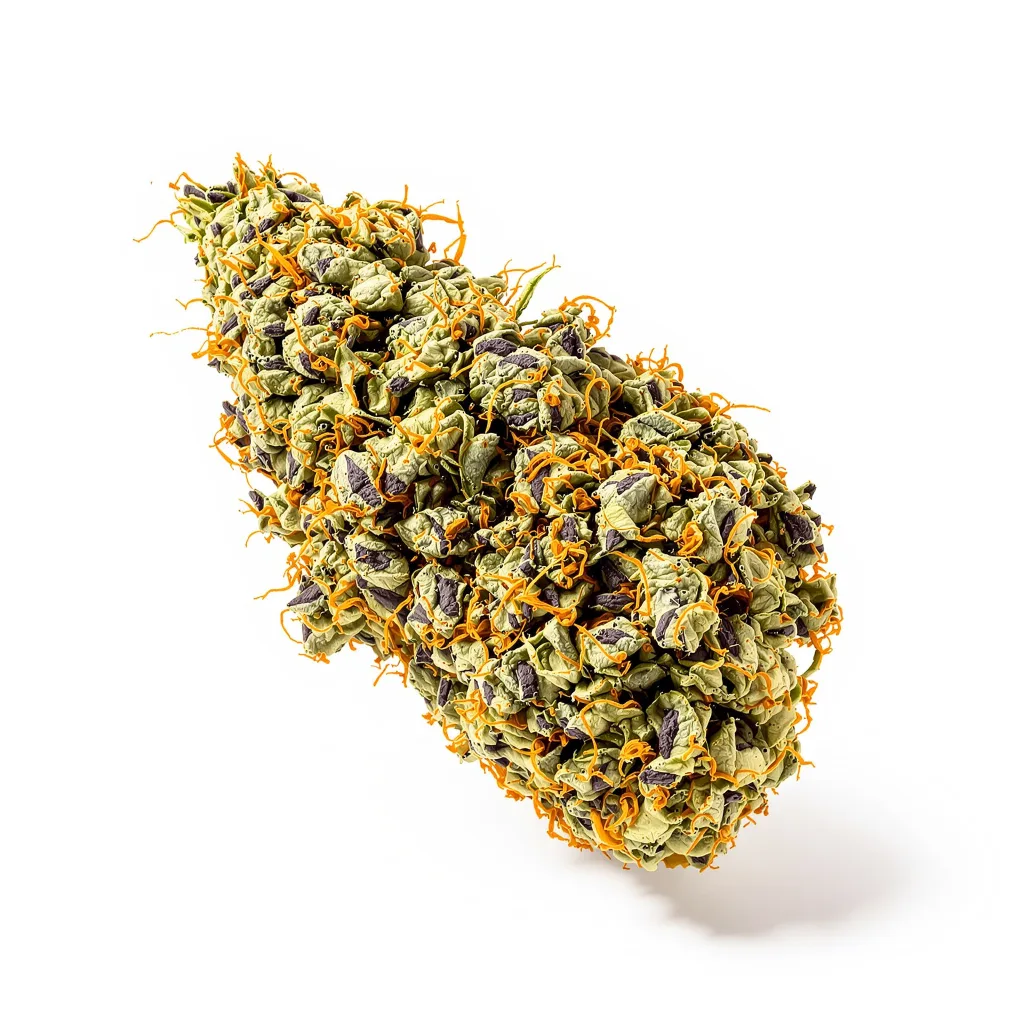 Disney Blue 78% indica / 22% sativa flower with visible trichomes