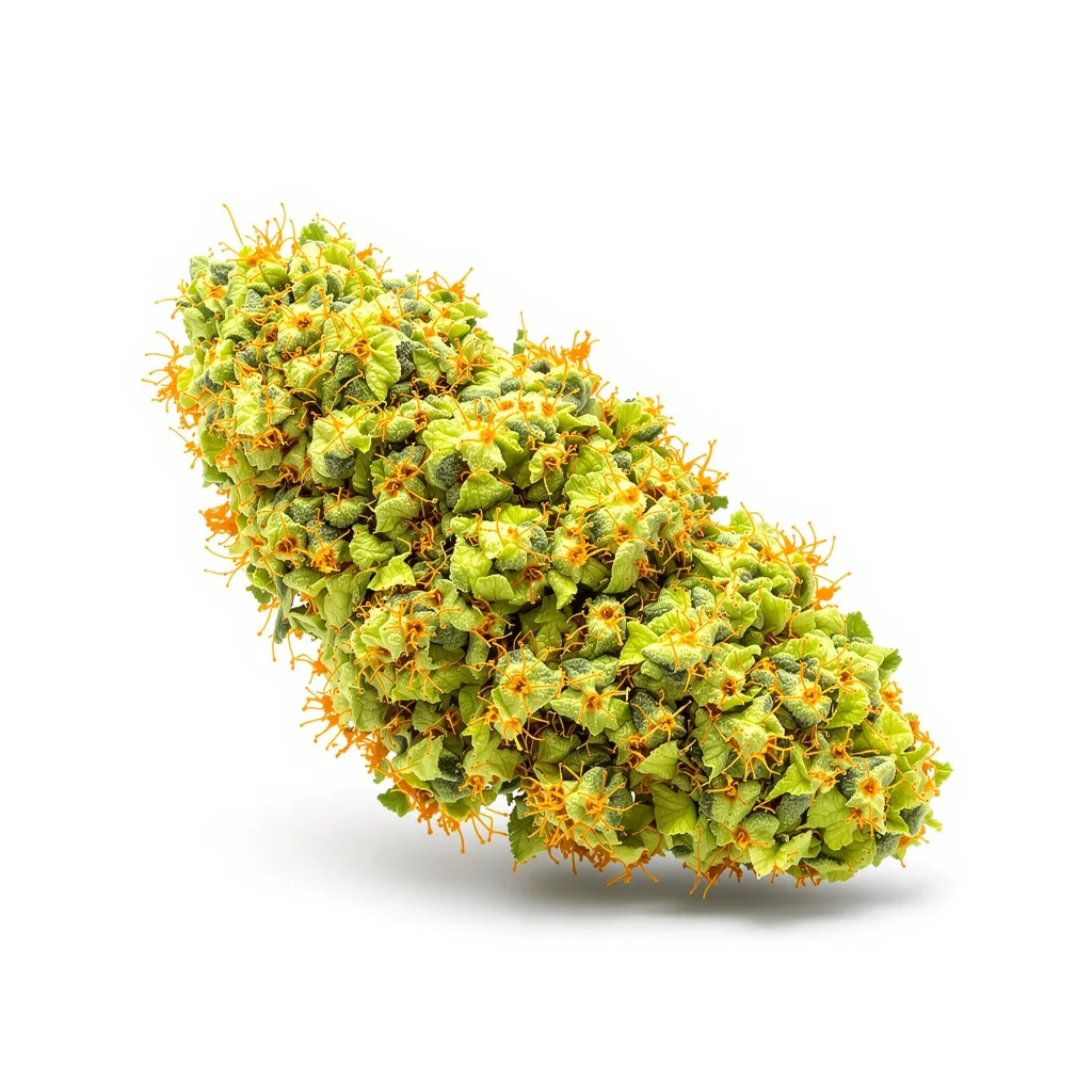 Doobiebird Daydream 20% indica / 80% sativa flower with visible trichomes