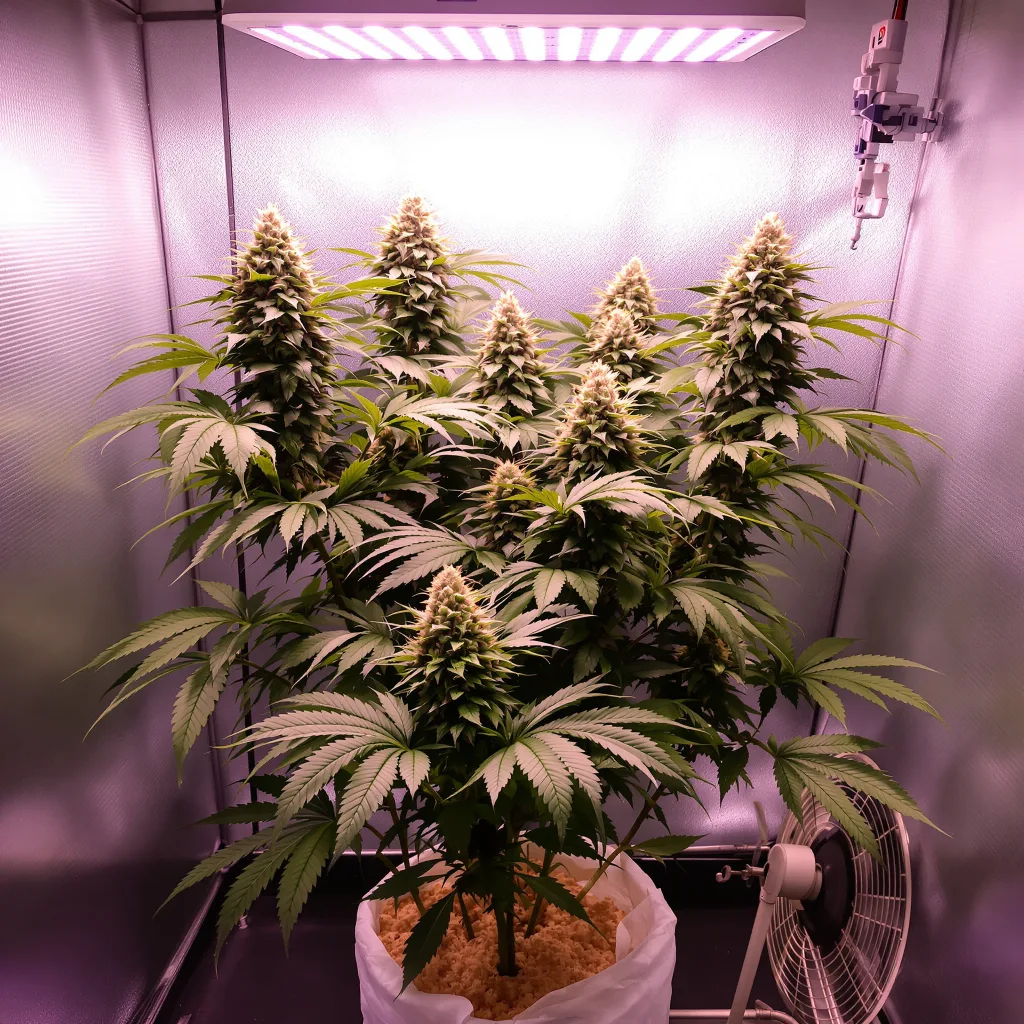 Double Purple Doja cannabis plant in flowering stage — 90-130 cm feminised