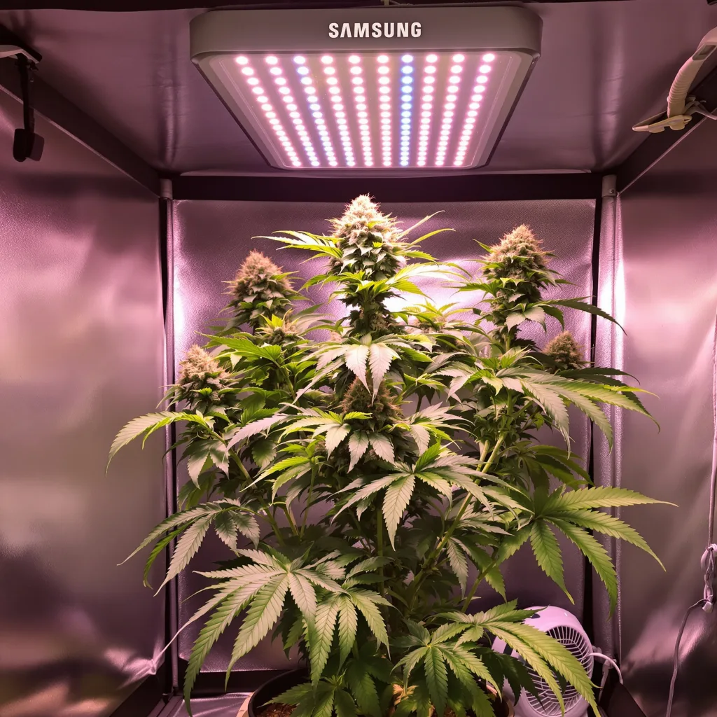 Dream Police cannabis plant in flowering stage — 1 meter feminised