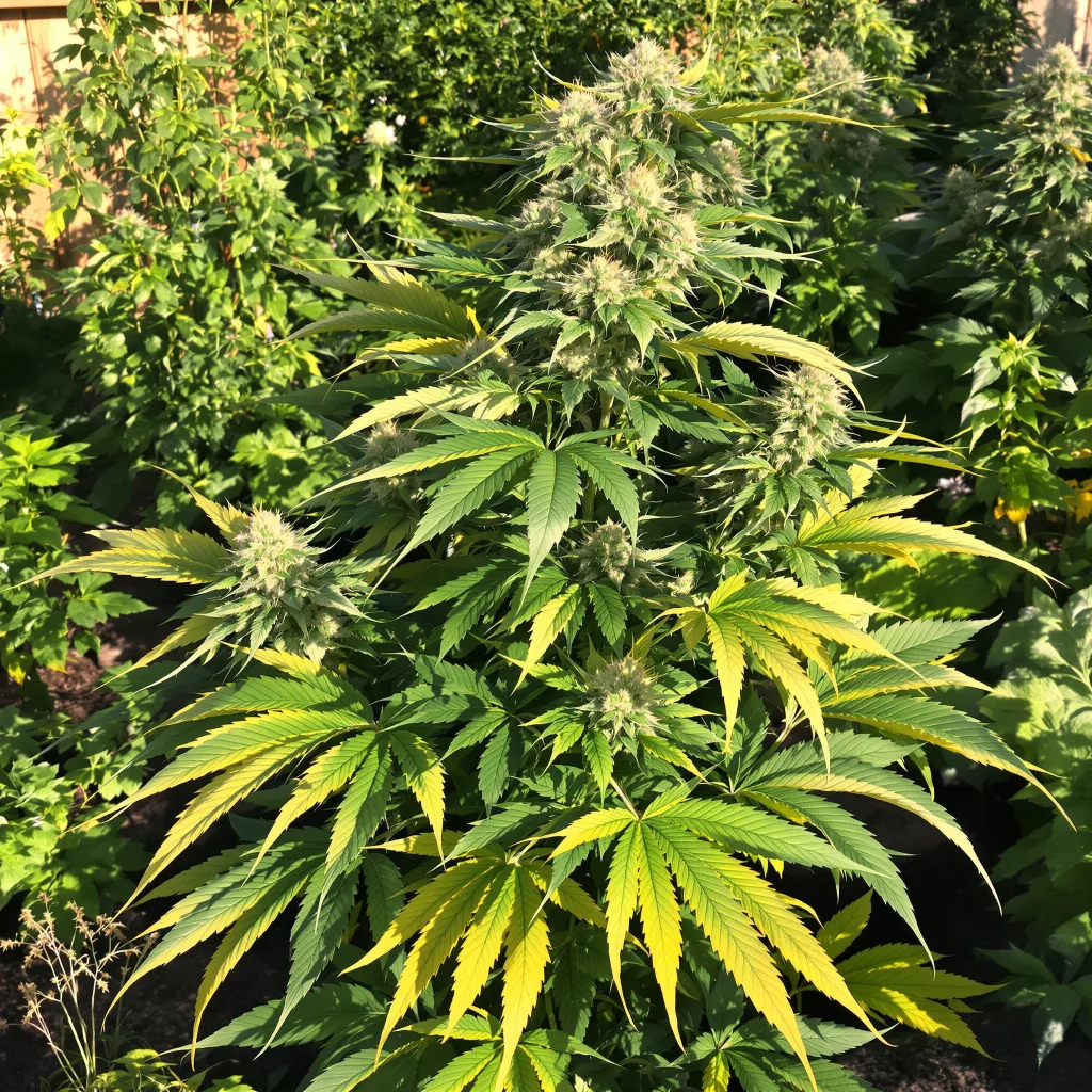 Dream Police 73% indica / 27% sativa flower with visible trichomes