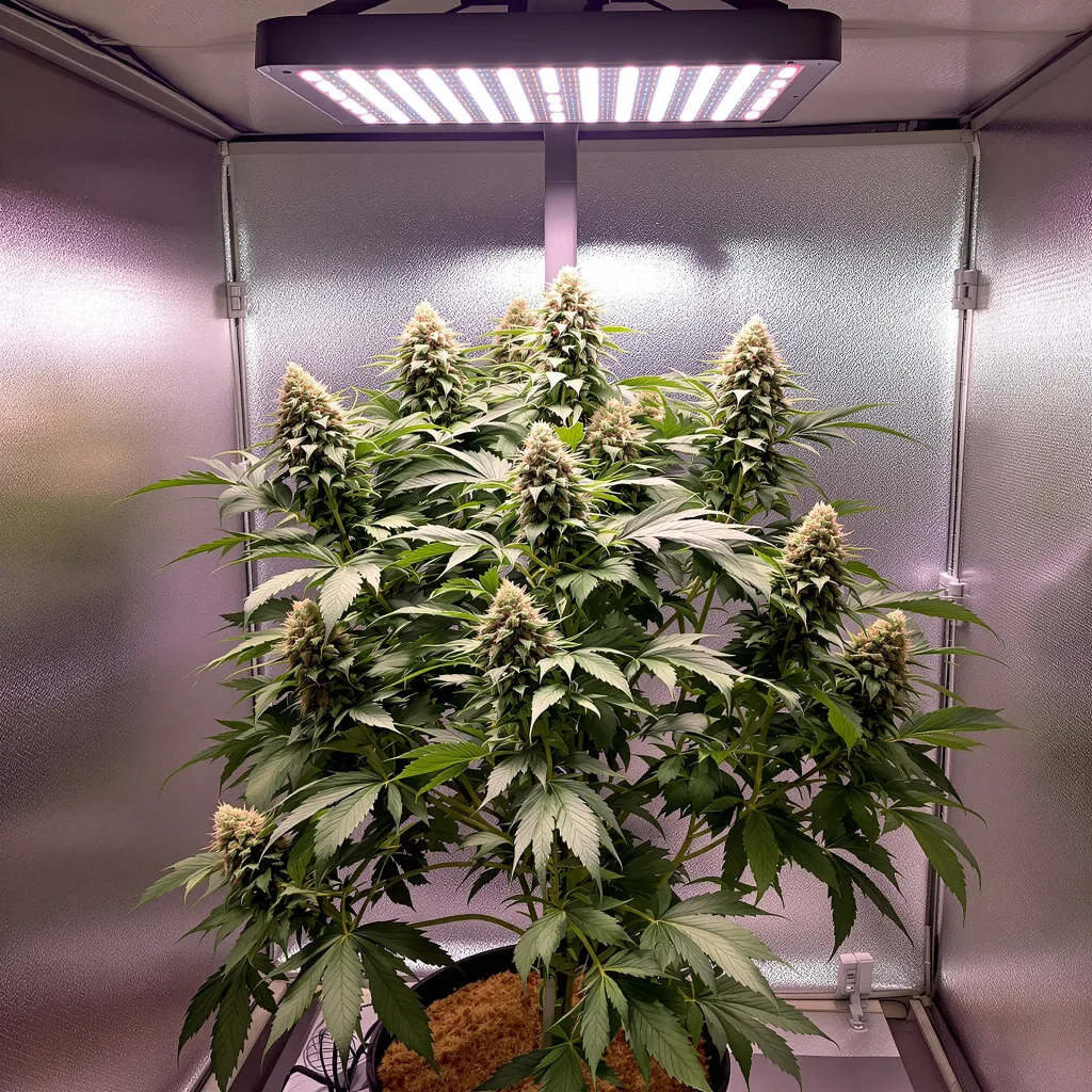 Dream Queen cannabis plant in flowering stage — 90-130 cm feminised