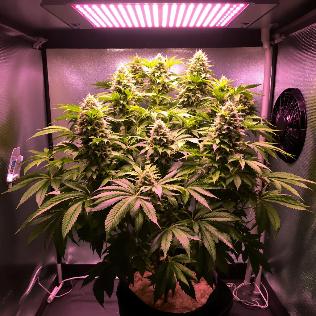 Dutch Kush cannabis plant in flowering stage — 60-100 cm autoflower