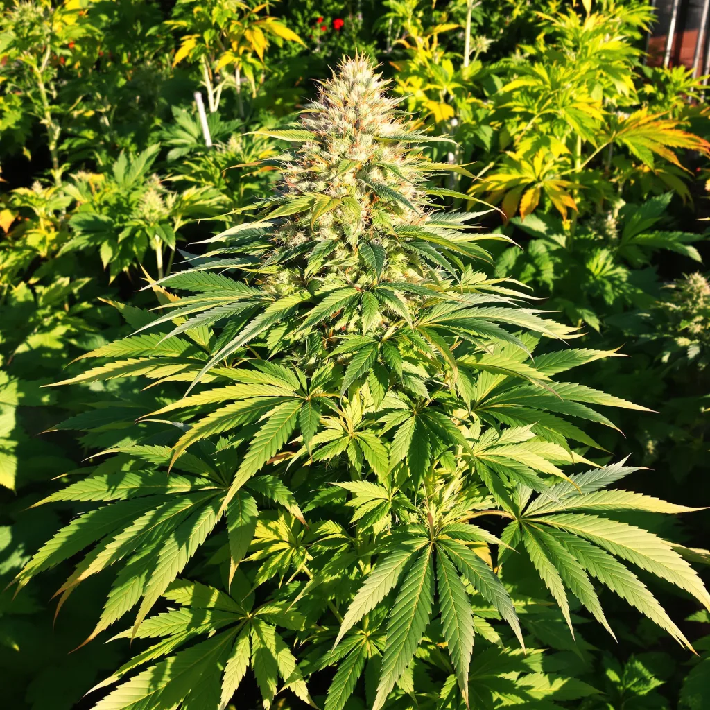 Early Girl 81% indica / 19% sativa flower with visible trichomes