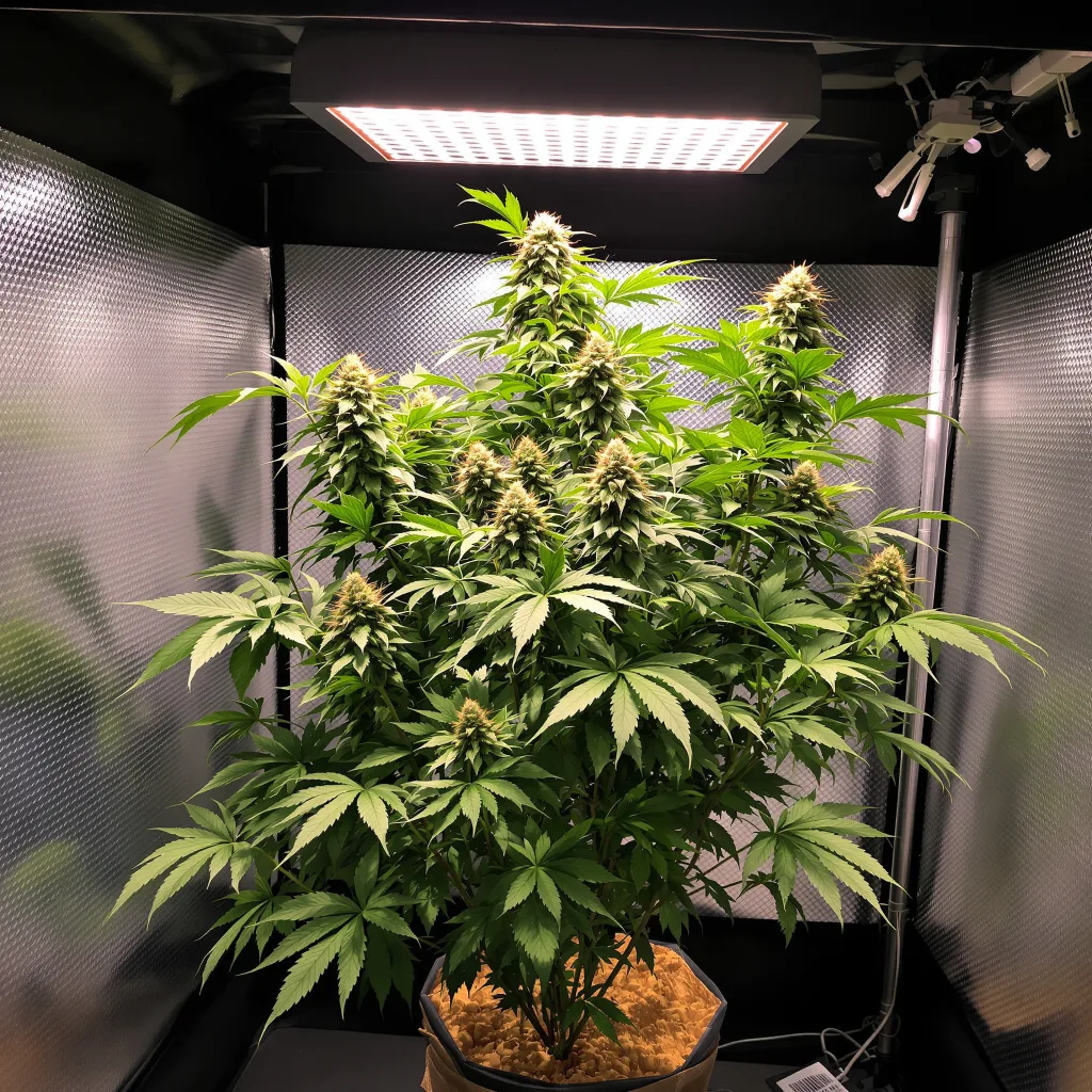 Ecto Cooler cannabis plant in flowering stage — 90-130 cm feminised