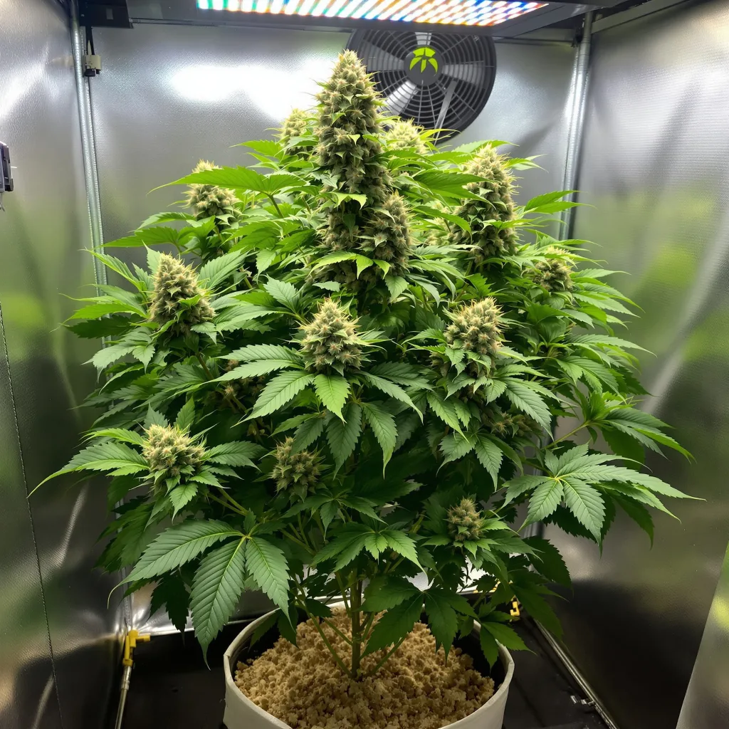 Edelweiss cannabis plant in flowering stage — 90-130 cm feminised