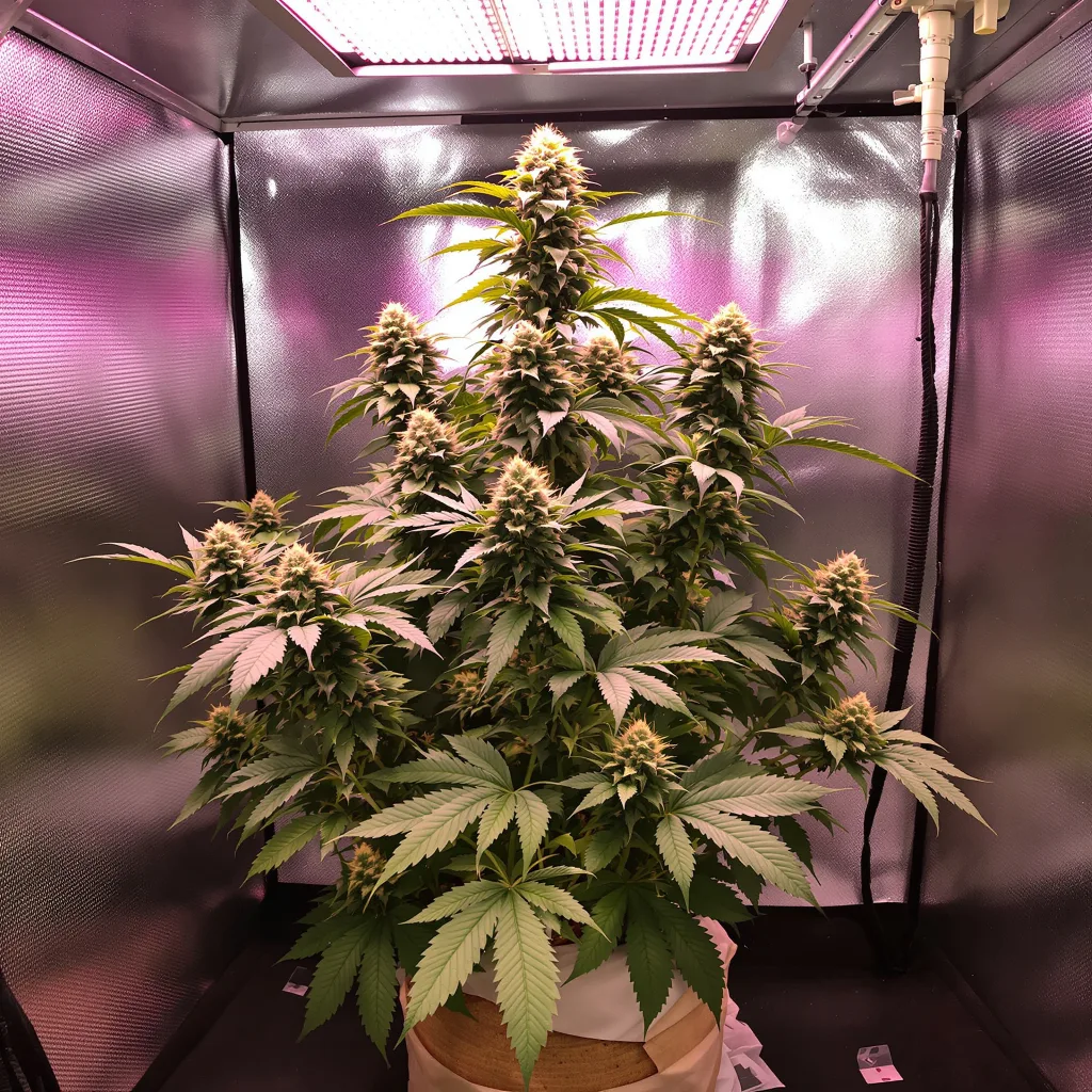 Electric Blue cannabis plant in flowering stage — 90-130 cm feminised