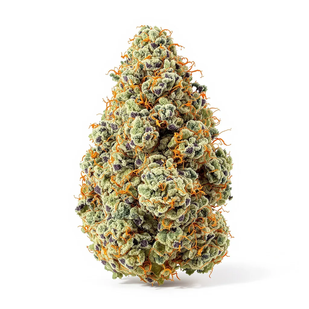 Euphoria Cookies 38% indica / 62% sativa flower with visible trichomes