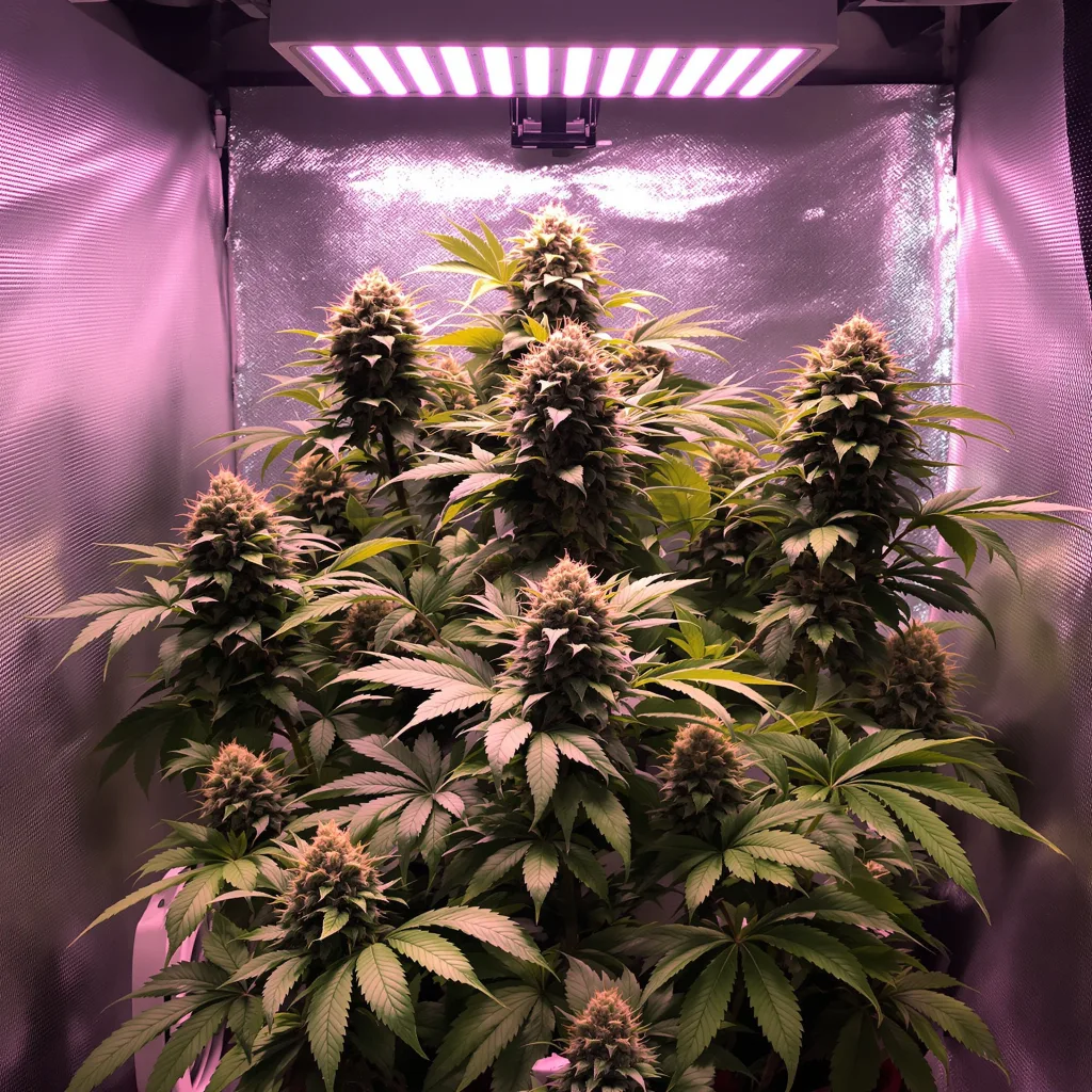 Face Off OG cannabis plant in flowering stage — 90-130 cm feminised