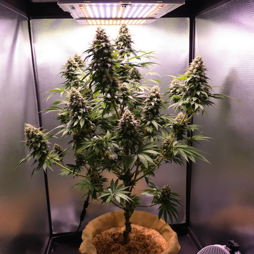 Faygo Red Pop cannabis plant in flowering stage — 60-100 cm autoflower
