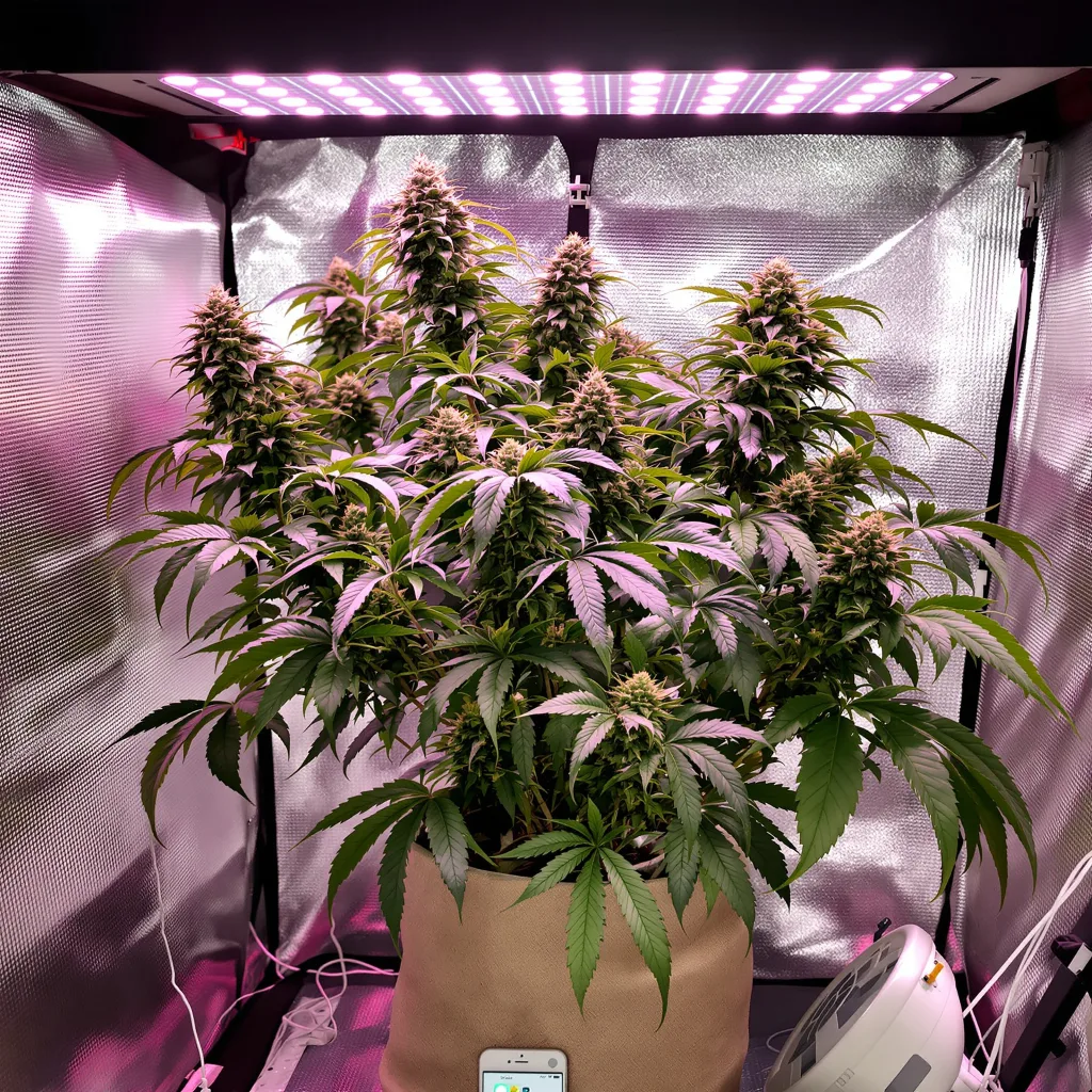 Flo OG cannabis plant in flowering stage — 90-130 cm feminised
